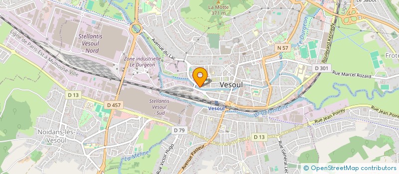 localisation de l'entreprise JEUNES AGRICLTEURS DE HAUTE SAONE  VESOUL