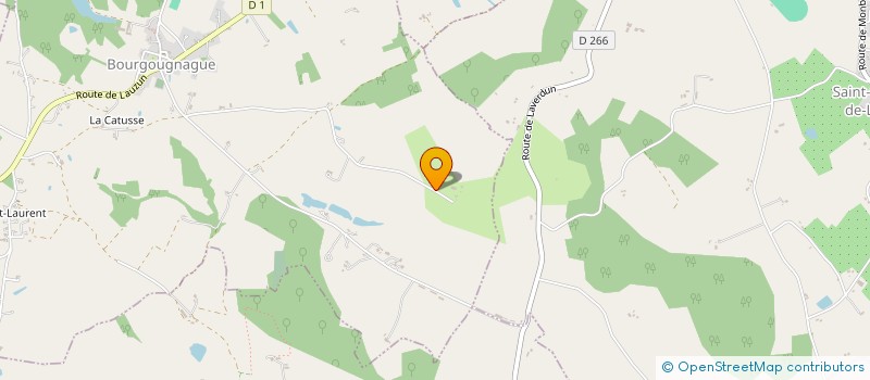 localisation de l'entreprise JEUNES AGRICULTEURS DE LAUZUN  BOURGOUGNAGUE