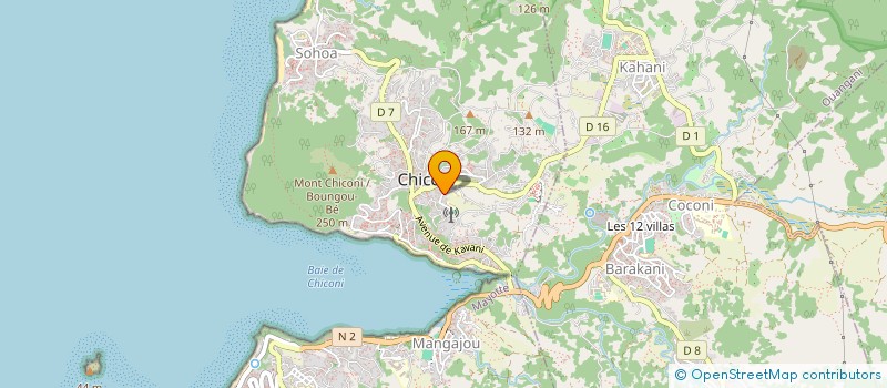 localisation de l'entreprise JEUNES AGRICULTEURS DE MAYOTTE  CHICONI