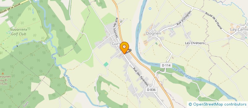 localisation de l'entreprise JEUNES AGRICULTEURS DE NAVARRENX  NAVARRENX