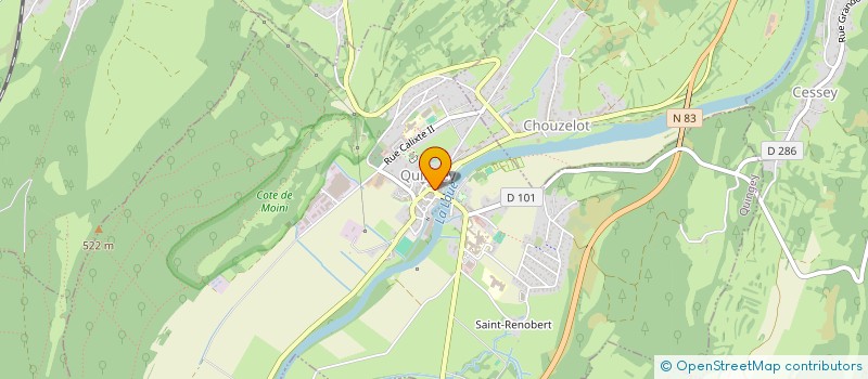 localisation de l'entreprise JEUNES AGRICULTEURS DE QUINGEY  QUINGEY