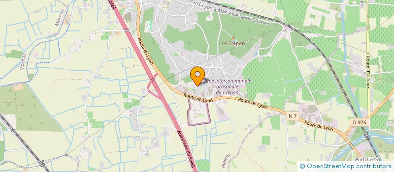 localisation de l'entreprise JEUNES AGRICULTEURS DU CANTON D'ORANGE OUEST  PIOLENC