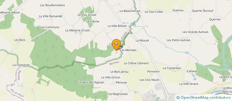 localisation de l'entreprise JEUNES AGRICULTEURS DU CANTON DE CAULNES/BROONS  CAULNES