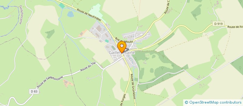 localisation de l'entreprise JEUNES AGRICULTEURS GAILLEFONTAINE-GOURNAY  GAILLEFONTAINE