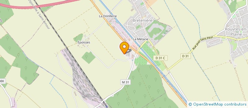 localisation de l'entreprise JEUNES AGRICULTEURS IS SUR TILLE  BRETENIERES