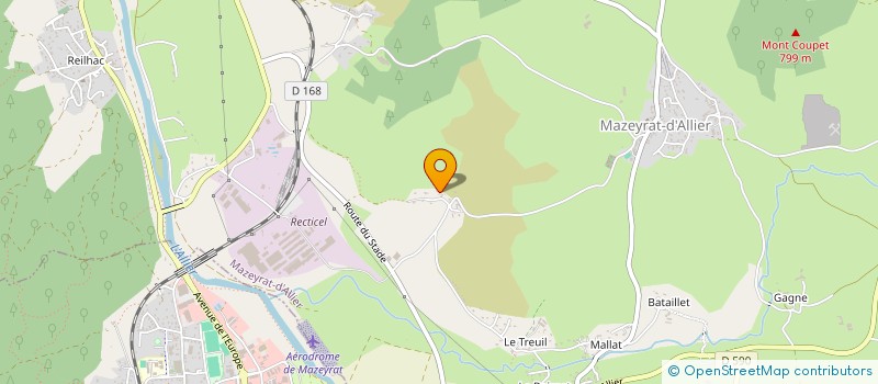 localisation de l'entreprise JEUNES AGRICULTEURS LANGEAC  SIAUGUES SAINTE MARIE