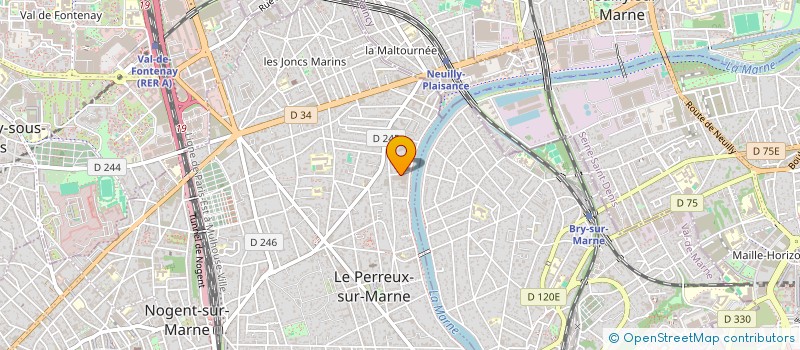 localisation de l'entreprise JEUNES ARCHETS VIVALDI à LE PERREUX-SUR-MARNE