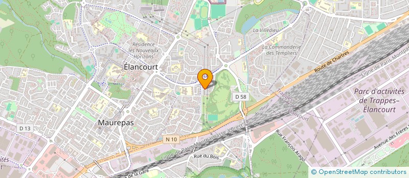 localisation de l'entreprise JEUNES ATHLETES PROMETTEURS DES YVELINES DE JUDO à ELANCOURT
