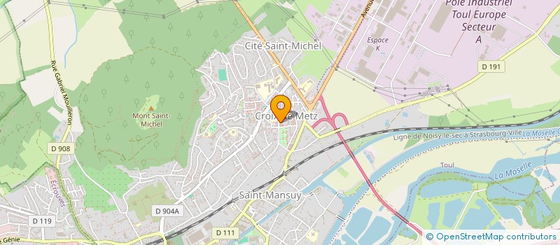 localisation de l'entreprise JEUNES CITOYENS EN ACTION  TOUL