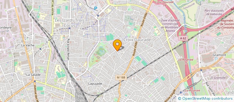 localisation de l'entreprise JEUNES CITOYENS IZARDS BORDEROUGE à TOULOUSE