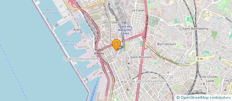 localisation de l'entreprise JEUNES D EUROPE POUR LE DROIT LA PAIX ET LA SOLIDARITE à MARSEILLE