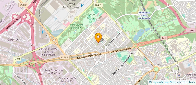 localisation de l'entreprise JEUNES DANS LA VILLE à AULNAY-SOUS-BOIS