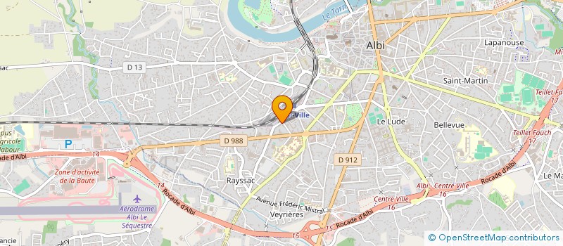 localisation de l'entreprise JEUNES DE FRANCE à ALBI