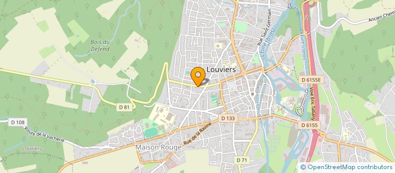 localisation de l'entreprise JEUNES ECOLIERS DU MONDE  LOUVIERS