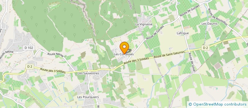 localisation de l'entreprise JEUNES EN ACTION POUR LE DEVELOPPEMENT DE L'AFRIQUE (FRANCE)  GORDES