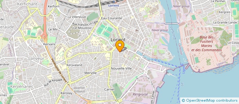 localisation de l'entreprise JEUNES EN ENTREPRISE-MORBIHAN  LORIENT