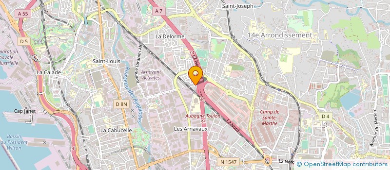 localisation de l'entreprise JEUNES ENTREPRENEURS EN MOUVEMENT PACA  MARSEILLE