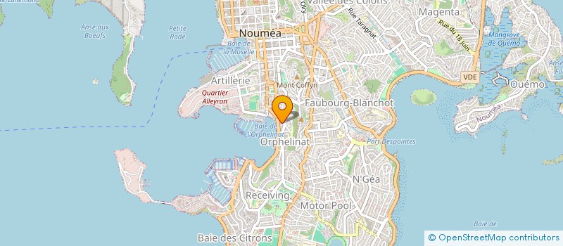 localisation de l'entreprise JEUNES ET TOILES à NOUMEA