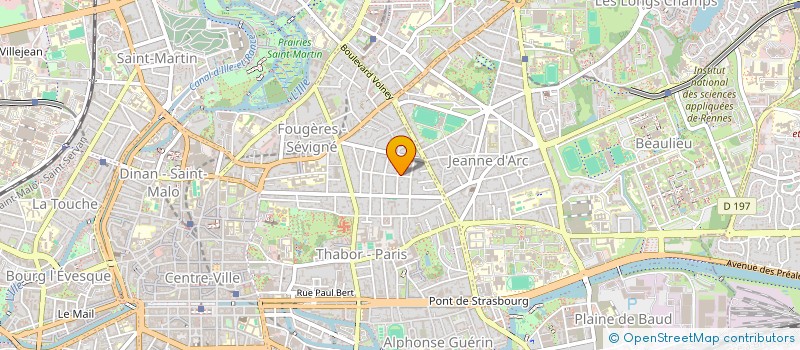 localisation de l'entreprise JEUNES FRANCAIS DE L'ETRANGER (JFDE)  RENNES