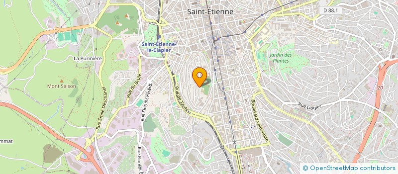 localisation de l'entreprise JEUNES LASALLIENS STEPHANOIS  SAINT-ETIENNE