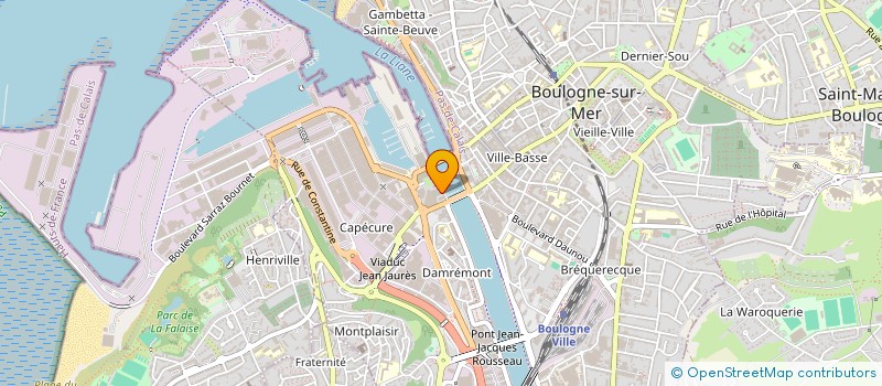 localisation de l'entreprise JEUNES MARINS DU BOULONNAIS à BOULOGNE-SUR-MER