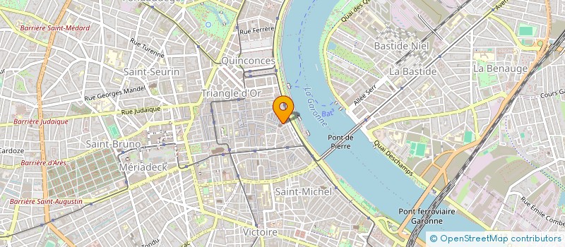 localisation de l'entreprise JEUNES PATRIA DE STE CROIX  BORDEAUX