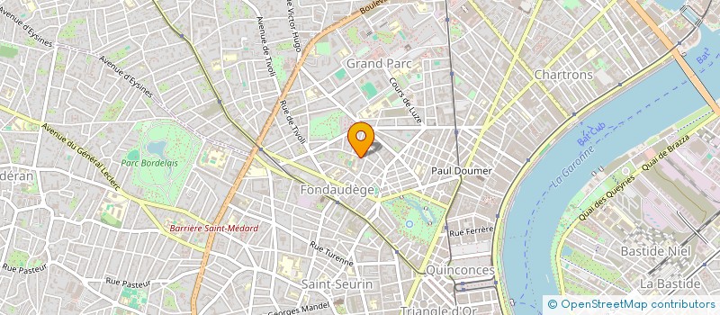 localisation de l'entreprise JEUNES PLASTICIENS D'AQUITAINE (JPA)  BORDEAUX