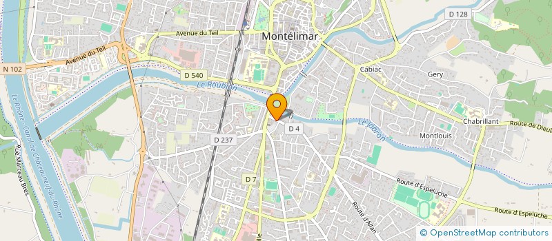 localisation de l'entreprise JEUNES POETES  VOS PAPIERS  MONTELIMAR