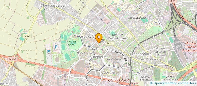 localisation de l'entreprise JEUNES RANDONNEURS SANS FRONTIERES à STRASBOURG