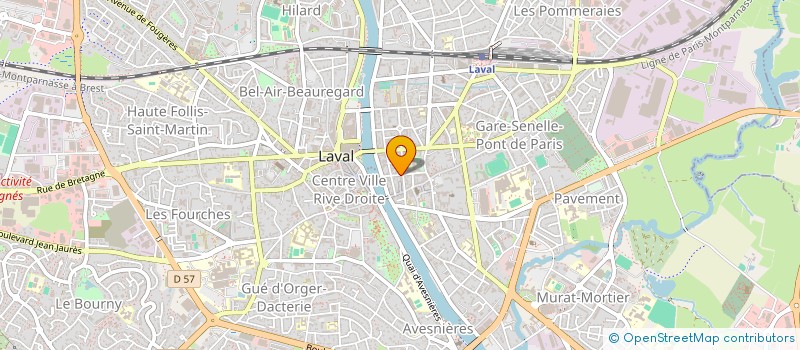 localisation de l'entreprise JEUNES RURAUX DE LA MAYENNE à LAVAL