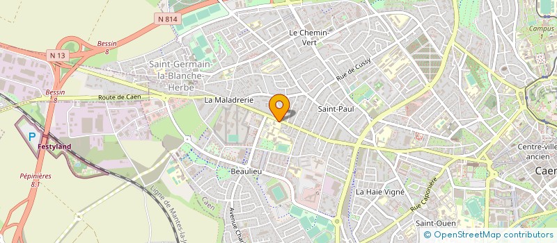 localisation de l'entreprise JEUNES RURAUX DU CALVADOS à CAEN