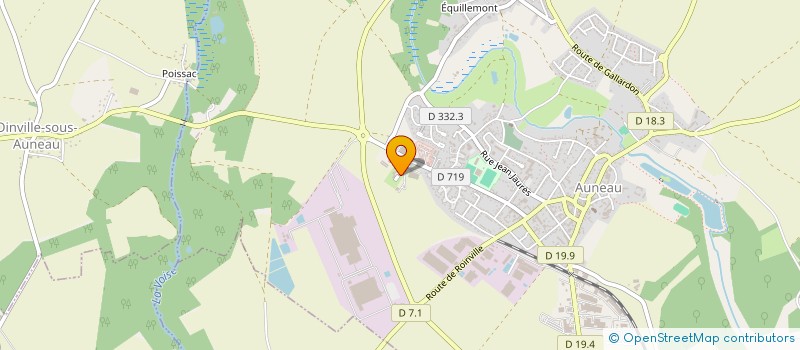 localisation de l'entreprise JEUNES SAPEURS POMPIERS à AUNEAU-BLEURY-SAINT-SYMPHORIEN