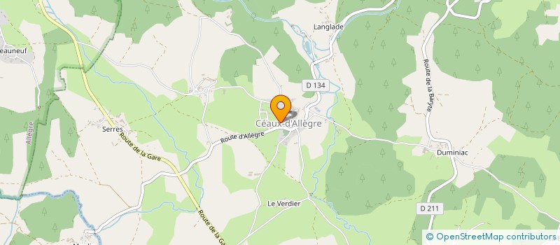 localisation de l'entreprise JEUNES SAPEURS POMPIERS D'ALLEGRE à ALLEGRE