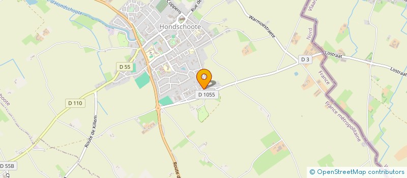 localisation de l'entreprise JEUNES SAPEURS-POMPIERS D'HONDSCHOOTE  HONDSCHOOTE