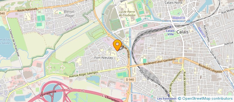 localisation de l'entreprise JEUNES SAPEURS POMPIERS DE CALAIS à CALAIS