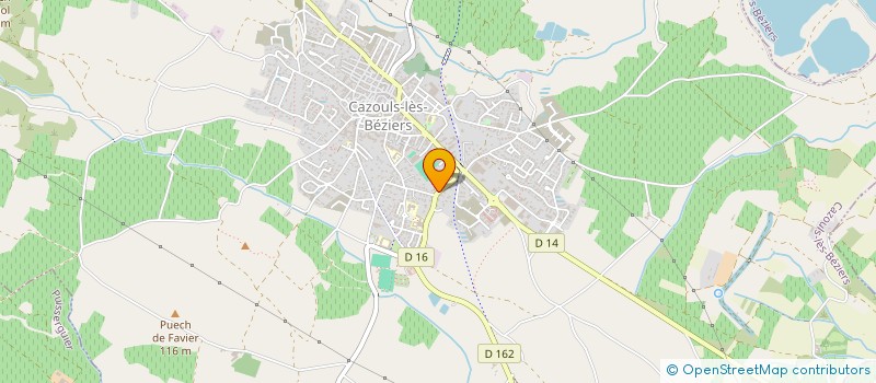 localisation de l'entreprise JEUNES SAPEURS POMPIERS DE CAZOULS LES BEZIERS  CAZOULS-LES-BEZIERS