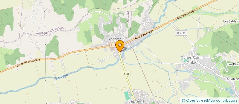 localisation de l'entreprise JEUNES SAPEURS POMPIERS DE OYTIER SEPTEME  SEPTEME