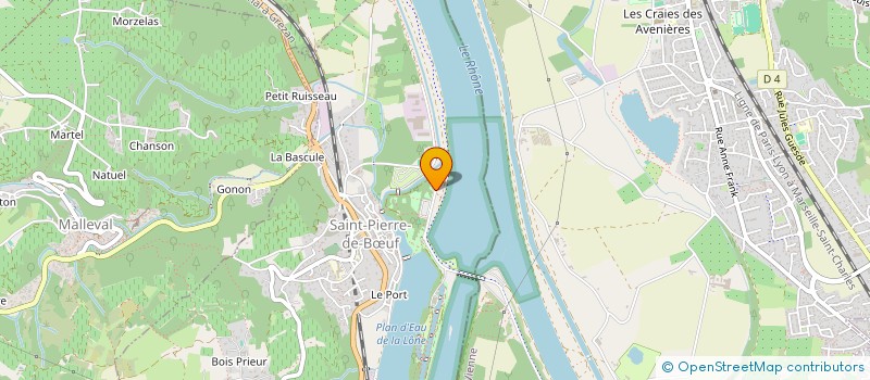 localisation de l'entreprise JEUNES SAPEURS POMPIERS DU PILAT RHODANIEN  SAINT-PIERRE-DE-BUF