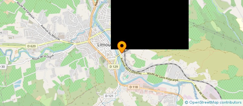 localisation de l'entreprise JEUNES SAPEURS-POMPIERS HAUTE VALLEE à LIMOUX