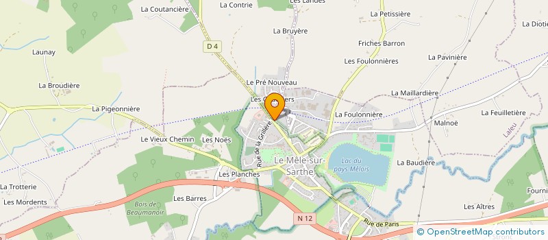 localisation de l'entreprise JEUNES SAPEURS POMPIERS PAYS MELOIS à LE MELE-SUR-SARTHE