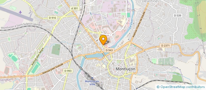 localisation de l'entreprise JEUNES SOLIDAIRES 03 à MONTLUCON