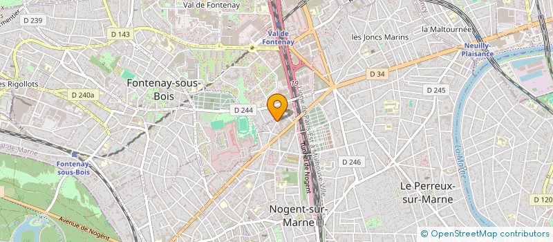 localisation de l'entreprise JEUNES SOLIDAIRES ET DYNAMIQUES DE PARIS à NOGENT-SUR-MARNE