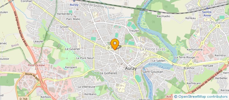 localisation de l'entreprise JEUNES VOLONTAIRES AURAY SECT. FOOTBALL à AURAY
