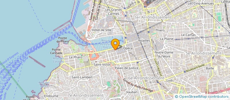 localisation de l'entreprise JEUNESS SANS FRONTIERES 13 à MARSEILLE