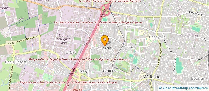 localisation de l'entreprise JEUNESSE AFRICAINE EN MOUVEMENT- JAM à MERIGNAC