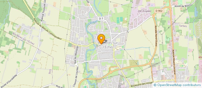 localisation de l'entreprise JEUNESSE AMICALE BORDERAISE JUDO  BORDERES-SUR-L'ECHEZ