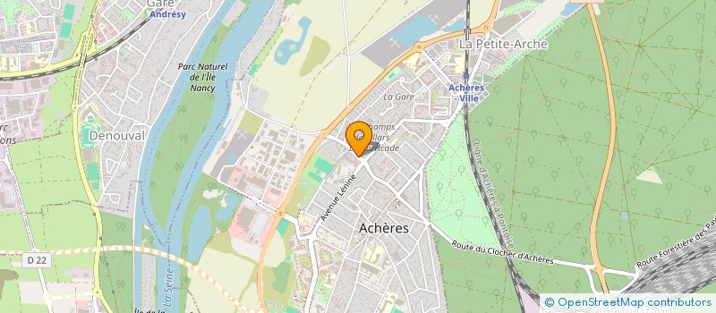 localisation de l'entreprise JEUNESSE AMITIE LOISIR à ACHERES