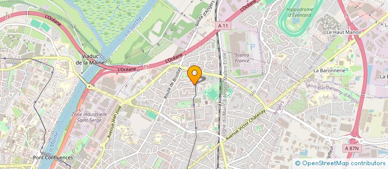 localisation de l'entreprise JEUNESSE ANGEVINE à ANGERS