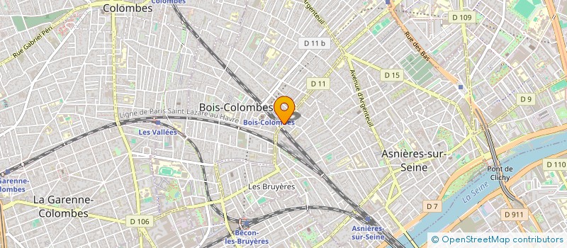 localisation de l'entreprise JEUNESSE ASSOCIATIVE DE BOIS-COLOMBES à BOIS-COLOMBES