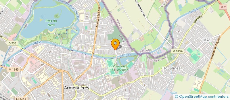 localisation de l'entreprise JEUNESSE ATHLETIQUE ARMENTIEROISE à ARMENTIERES